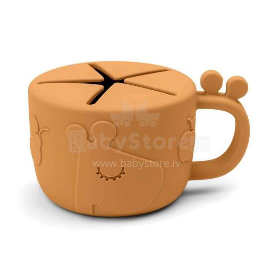 Done by Deer Peekaboo snack cup Raffi Mustard чашка
