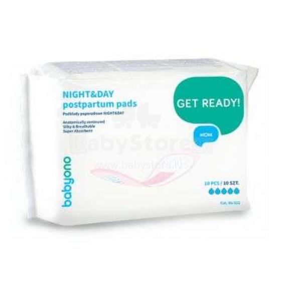 BabyOno Art. 512 Postpartum inserts Night&Day (10 gab.)