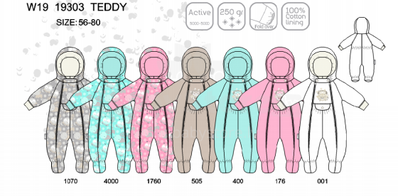 Lenne '20 Teddy Art.19303/505 Overalls for babies