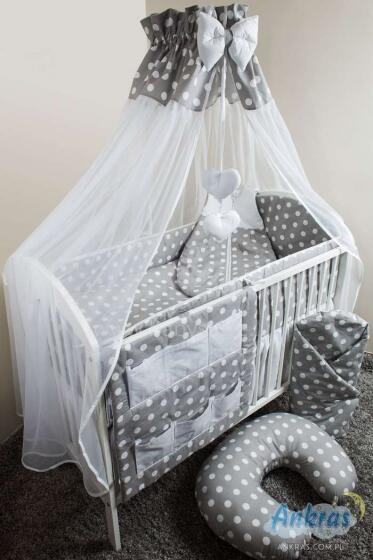 Ankras P-7 Art. GWI000115 Grey 7-piece bedding set