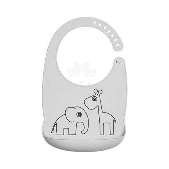 Done by Deer Silicone bib, Deer friends, Grey