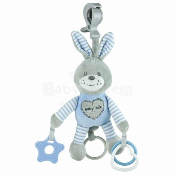 BabyMix Rabbit Art.40843 Žaislą galima pakabinti ant vežimėlio vibruojant
