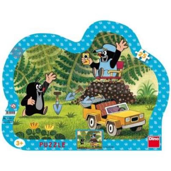 DINO TOYS Art.31131D Frame Puzzle 25 - LITTLE MOLE