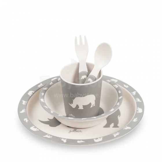 Jollein Dinner Set Safari Stone Grey Art.705-001-65200