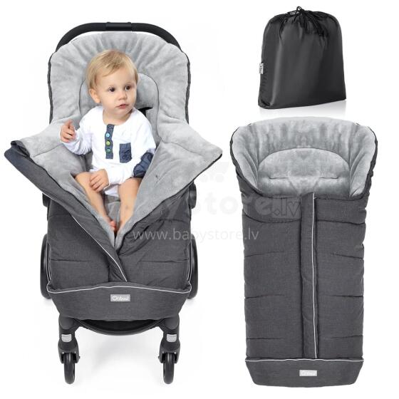 Bebe Basic Footmuff Universal Art.116586 Dark Grey