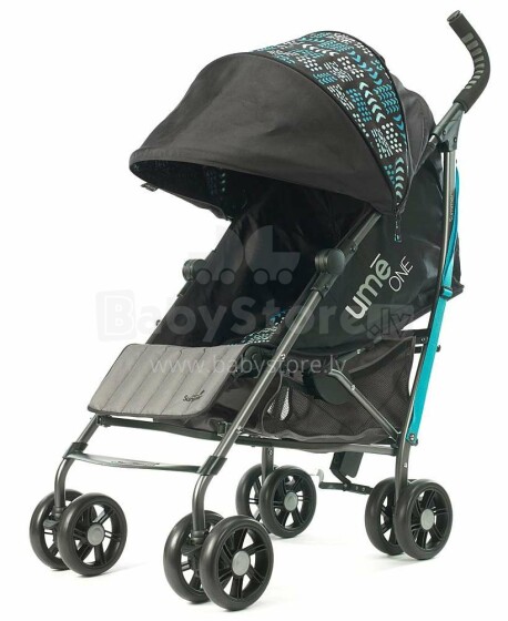 Vasaros kūdikio „Ume One“. 32096 žalsvai mėlynos spalvos vežimėlis / sportinis vežimėlis