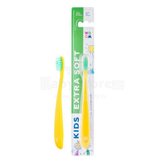 Woom Kids Extra Soft Art.116749 Children's extra-soft toothbrush (for ages 2 to 6)