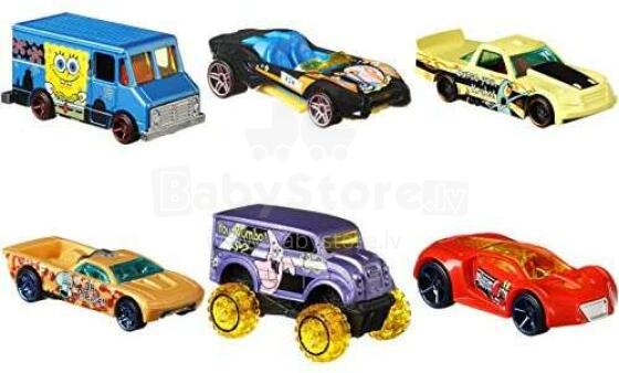 Mattel Hot Wheels  Sponge Bob Collection Art.GDG83