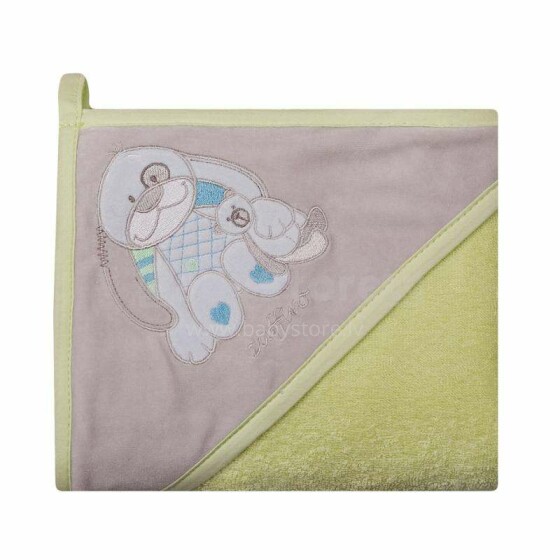 Womar Towel Art.3-Z-OK-106 Green Bērnu frotē dvielis ar kapuci 80 x 80 cm