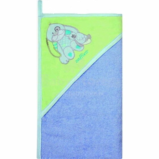 Womar Towel Art.3-Z-OK-107 Blue   Детское махровое полотенце с капюшоном 80 х 80 см