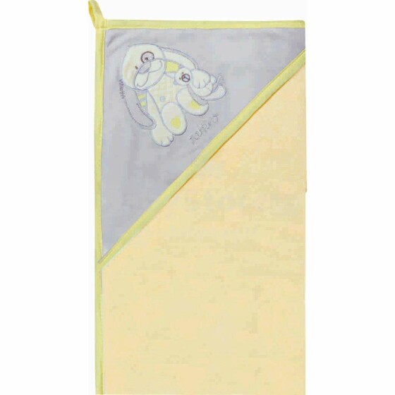 „Womar“ rankšluosčiai Art.3-Z-OK-117 Geltonas Vaikiškas kilpinis rankšluostis su gobtuvu 100 x 100 cm