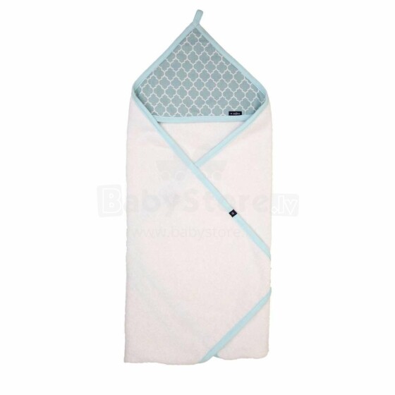 Womar Towel Nature Cotton Art.3-Z-OK-131 Mint   Детское махровое полотенце с капюшоном 100 х 100 см