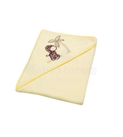 Ankras Art.117117 Zyrafka Yellow Полотенце фроте с капюшоном, 80х80 см