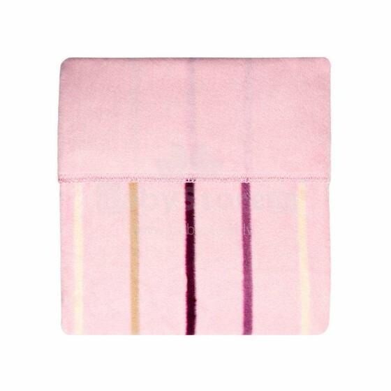 „Womar“ antklodė Art.3-Z-KB-062 Rožinė minkštos medvilnės antklodė (languota) 100x150cm