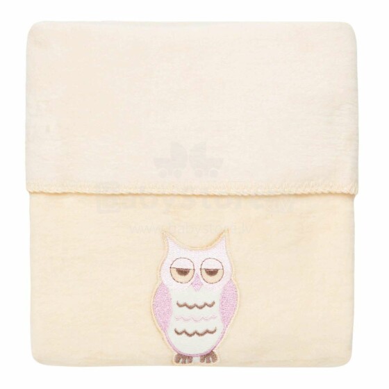 Womar Blanket Art.3-Z-KB-078 Owl Beige Mīkstā kokvilnas sedziņa (plediņš) 100x150cm