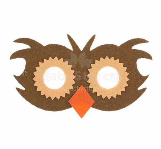 BebeBee Owl Art.500404 Brown Vildist karnevalimask