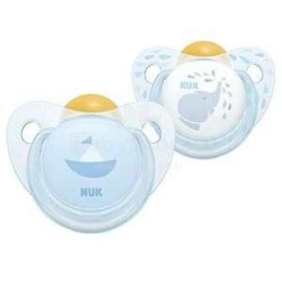 Nuk Rose&Blue Art.SU71 Latex orthodontic pacifier 2gb (0 - 6 months)