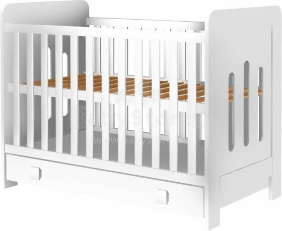 Baby Crib Club ZUZA  Art.117594   Laste puidust voodi sahtliga 120x60cm