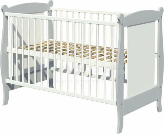 Baby Crib Club LR   Art.117597  Laste puidust võrevoodi 120x60sm