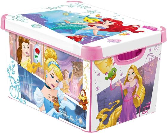 Curver Deco Stockholm L Princess Art.0804711Y31  Ящик для игрушек