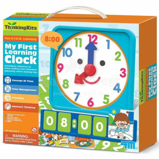 4M Learning Clock  Art.00-04689 Komplekts Pulkstenis