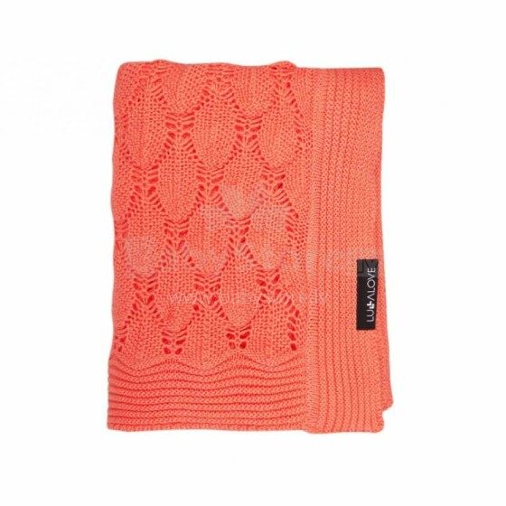 „Lullalove Boho“ antklodė, art. 18784, „Coral Soft“ medvilninė antklodė (pledas) 100x80cm