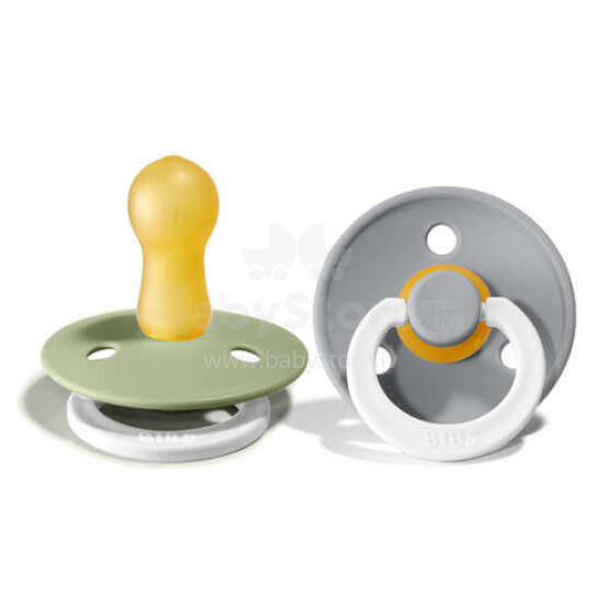 Bibs Colour Sage Night/Cloud Night  Art.114025 Pacifier 0-6 m, 100% natural
