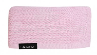 Lullalove Light knitted Swaddle  Art.118862 Pink Augstākās kvalitātes muslina  autiņš no bambusa ,(90х90 cm)
