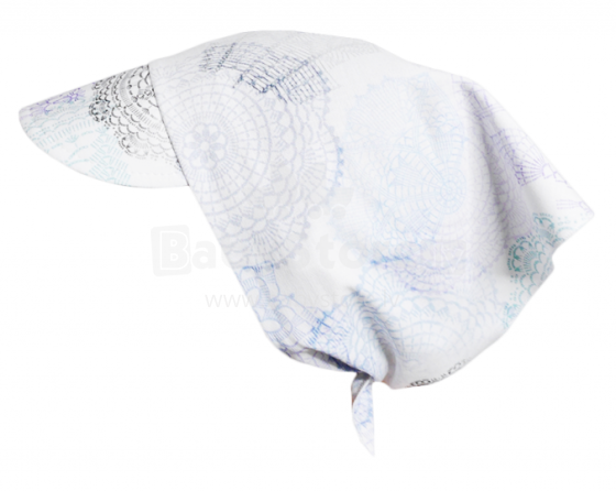 Lullalove vasaros kepurė Art.118983 „Boho Grey“ vaikiška vasarinė medvilninė kepurė