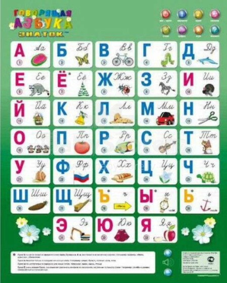 Runājošā ĀBECE - phonetic educational game poster for beginners learning  (RU)