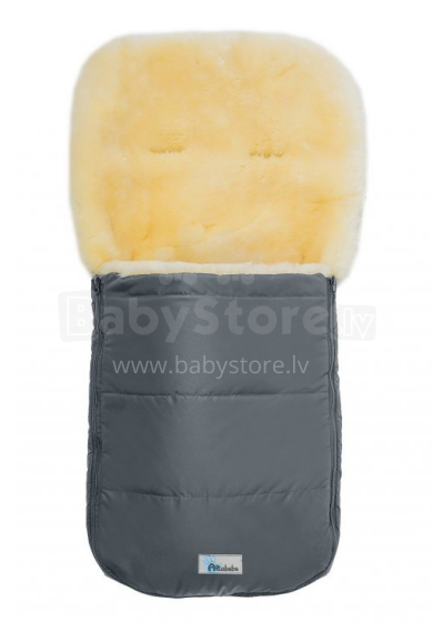 Alta Bebe Lambskin Footmuff Nordkap Art.MT2200LP-64 Dark Grey
