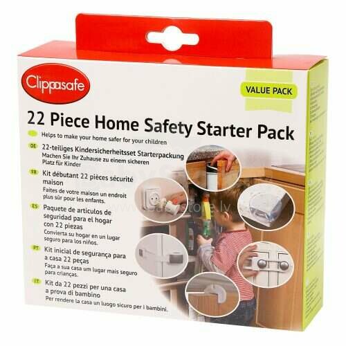 Clippasafe CLI 90/3 Sākuma komplekts drošībai mājās 22 priekšmeti