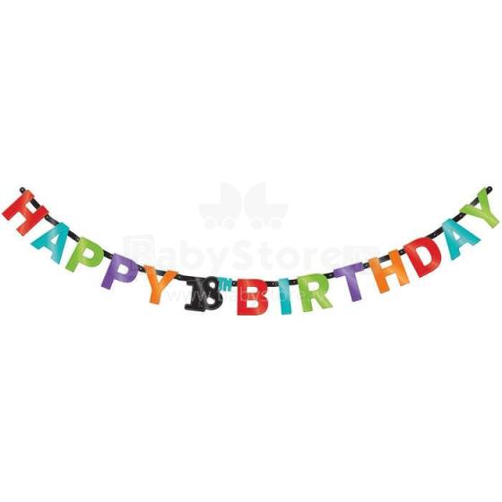 Amscan Art.998000 HAPPY 18 BIRTHDAY 2.13M