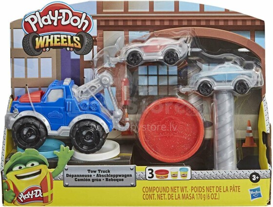 Hasbro PlayDoh  Tow Truck Art.E6690  Plastilīna komplekts