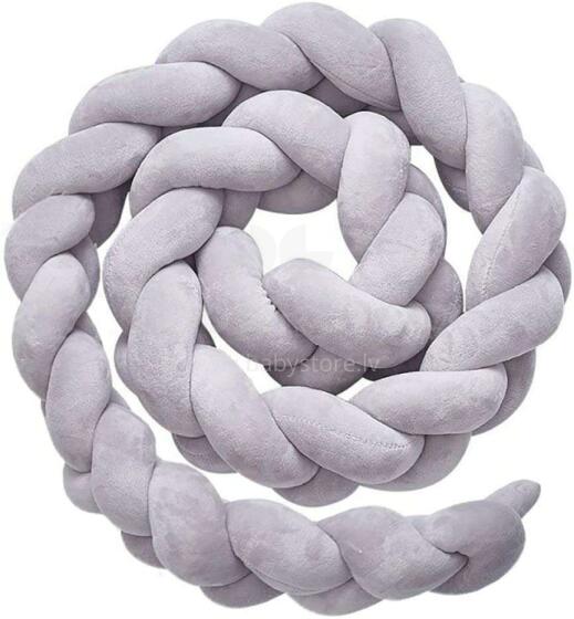 La bebe™ Velvet Border (160) Art.119727 Grey Bed bumper 160 cm