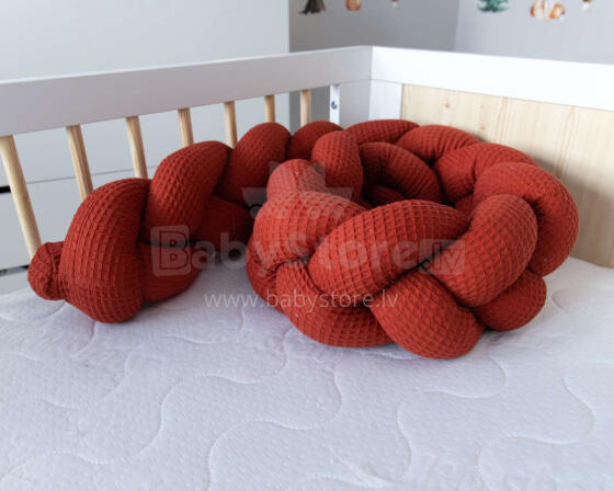 La bebe™ Wafel Art.119728 Premium Motylek Bed bumper