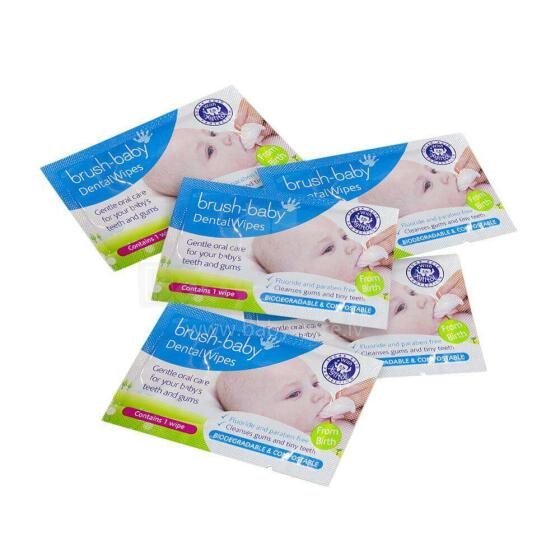 Brush Baby Teething Wipes Art.BRB242