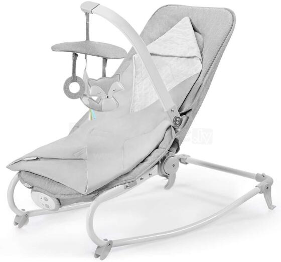 KinderKraft'20 Felio Art.KKBFELOGRY000N Stone Grey  Детский шезлонг Стильный детский шезлонг с музыкой и вибрацией