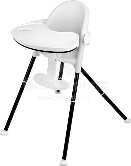 KinderKraft Pini  2 in 1 Art.KKKPINIWHT0000 White barošanas krēsls