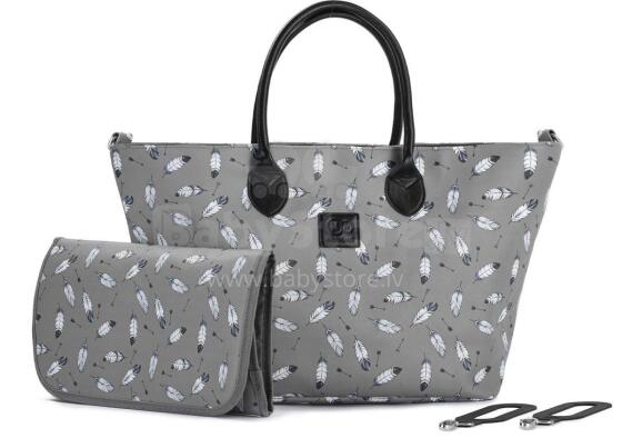 KinderKraft'20 Mommy Bag Art.KKAMBAGGRY0000 Grey Сумка-органайзер для мамы