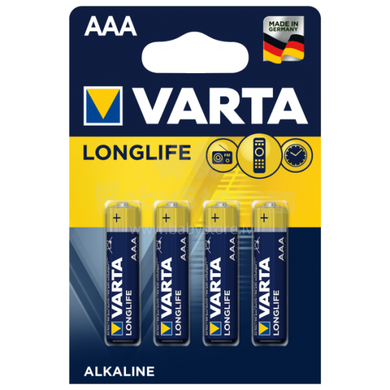 Varta Art.4103/4 High Energy  Alkaine baterija AAA 1.5V LR03 ( 4 gab.)