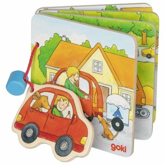 Goki Going on Holiday Art.58720 Wooden picture book thermo