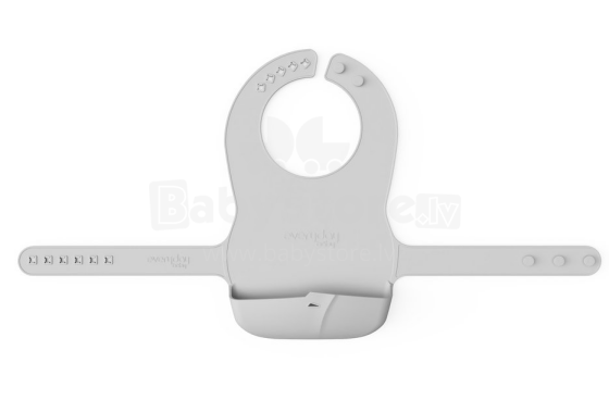 Everyday Baby Silicone Bib  Art.10522 Quiet Grey