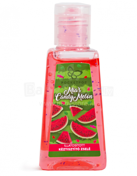 „Pocketpop“ valomasis rankų gelis, 59946403 „Candy Melon“ higieninis dezinfekantas - gelis 30 ml