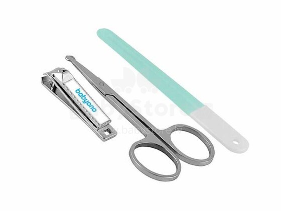BabyOno 068 Baby manicure set: nail file, scissors, clippers