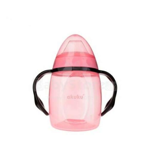 Krūze ar mīksto uzgali AKUKU A0429 pink