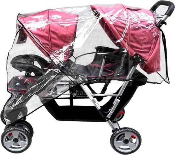 Universal Rain Cover for Twins Art.122999 Universal rain cover for a stroller (twins/twins)