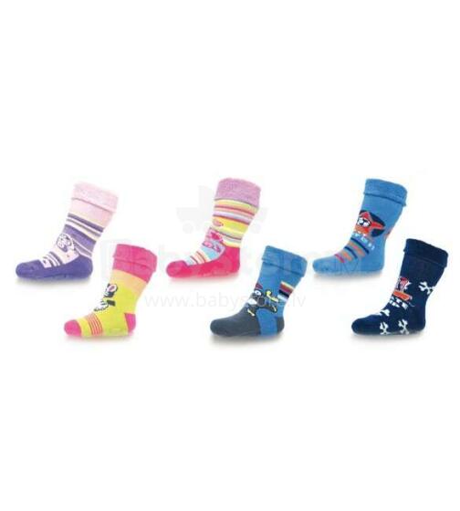 Zeķes frotē ar silikona zoli SKF-02 L GIRL BeSnazzy