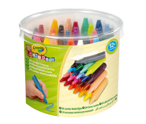Crayola MiniKids Jumbo krītiņi, 24 gb.
