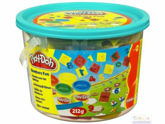 „Play-Doh“ plastilino kibiras: su skaičiais arba su gyvūnais